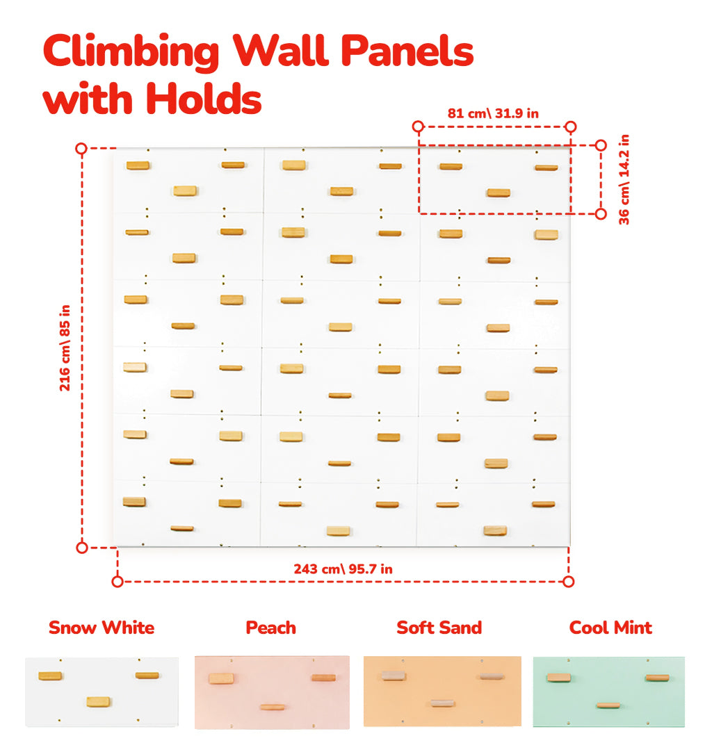 Climbing Panels w/ Bar Holds (6, 12, 18)