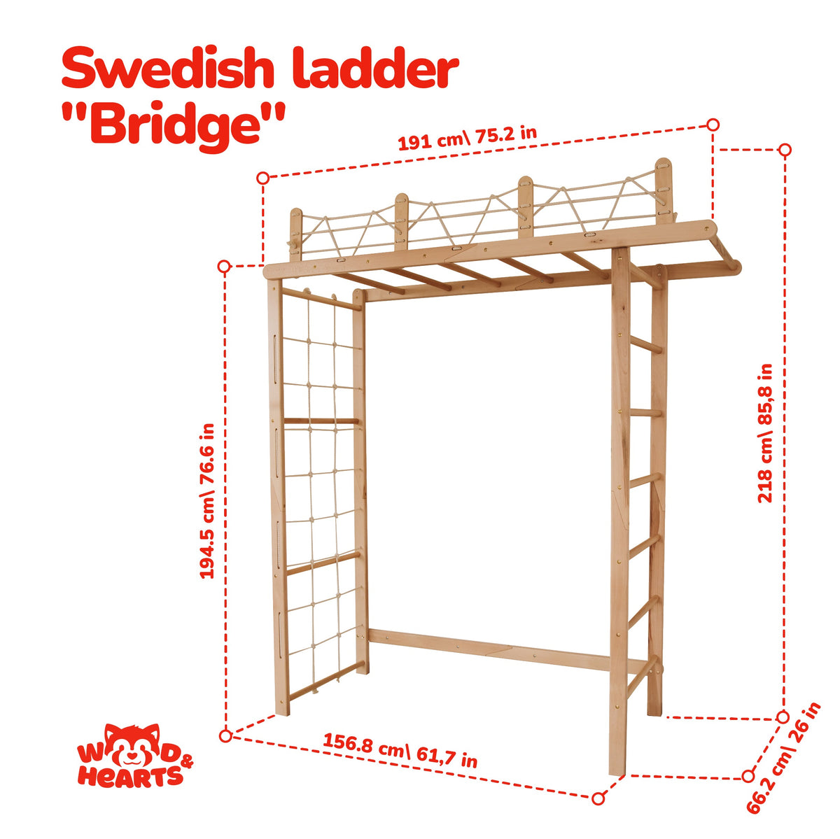 Swedish "Bridge" + Ropes + Mats