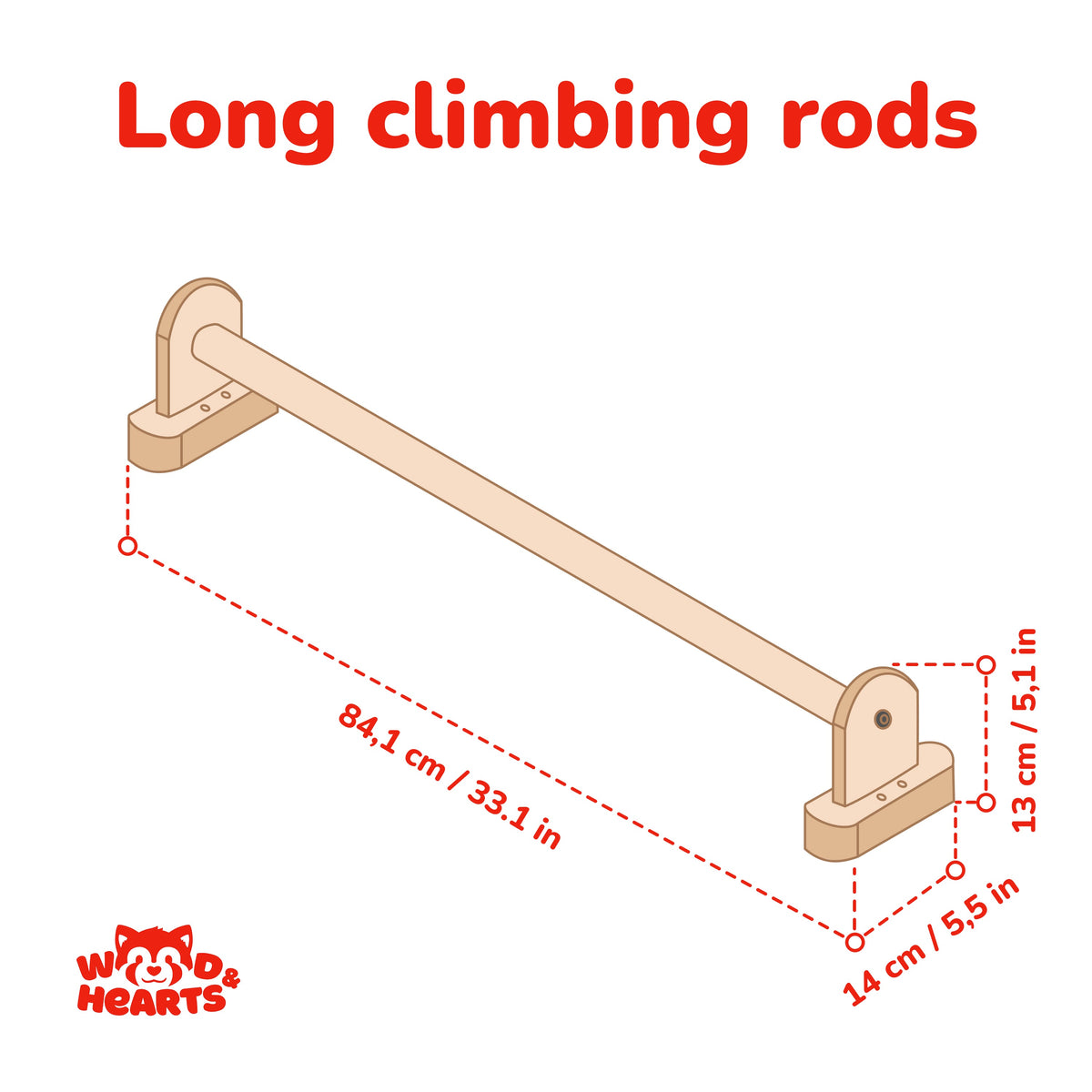 Monkey Bars (Set of 6—Wide)