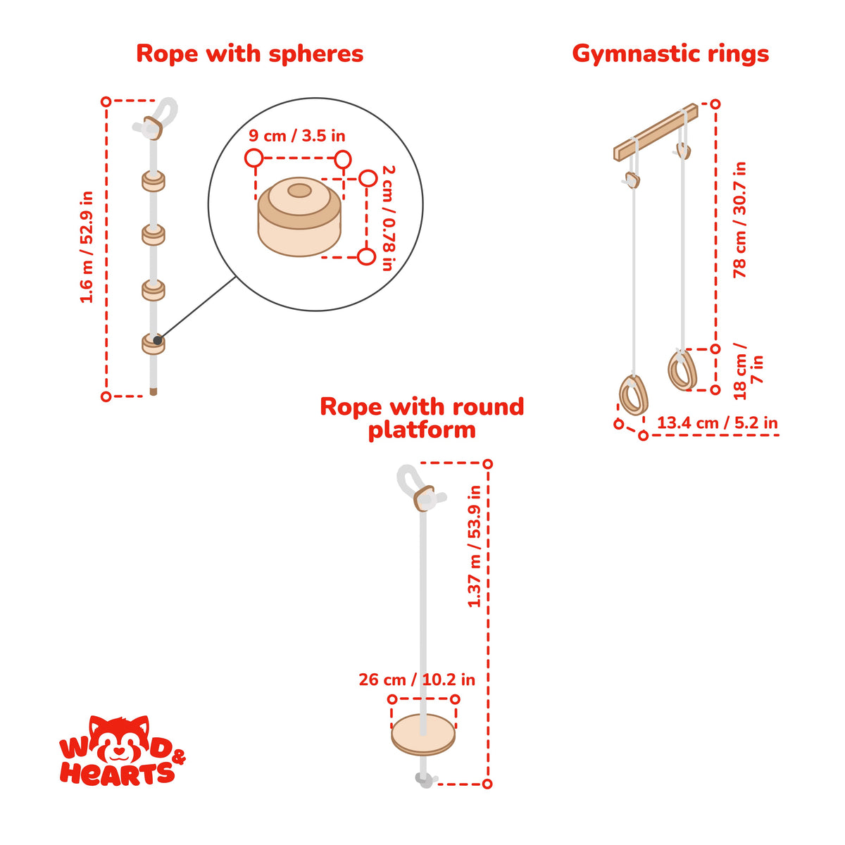 Rope Swings — Mini 3-piece