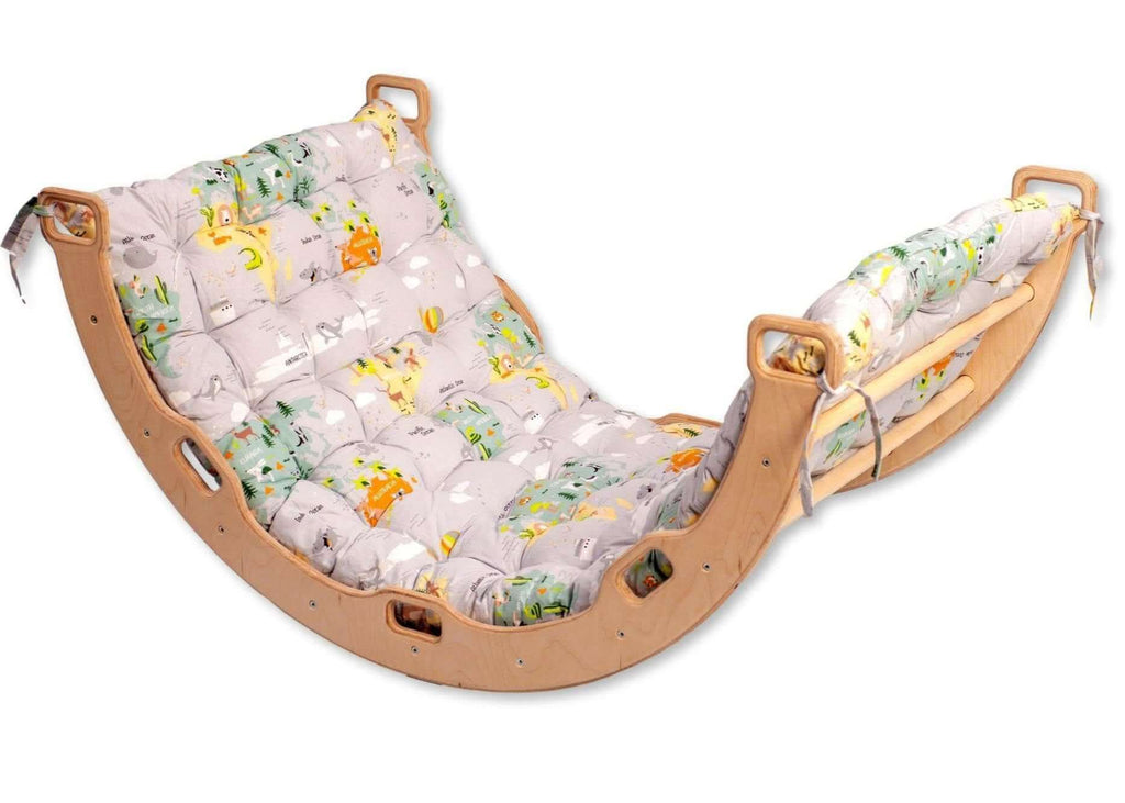 Climbing Arch / Rocker with Pillow Set / Large Size – Montessori Climber™